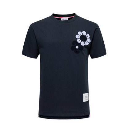 Thom Browne Floral Embroidery T-shirt