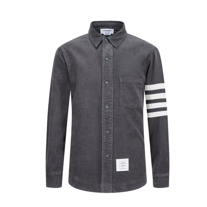 Thom Browne Man 4-Bar Thick Shirt