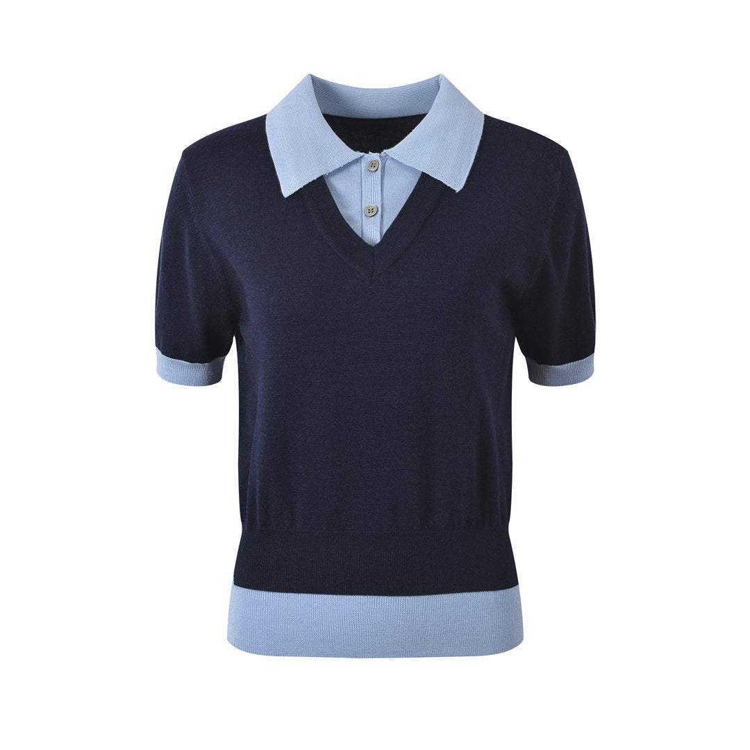 Thom Browne Women Ribbon POLO shirt