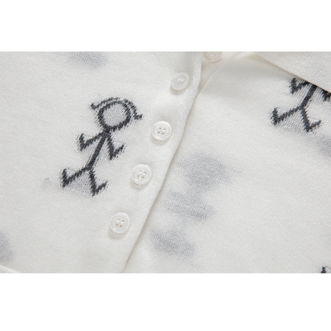 Thom Browne Women Stickman POLO shirt