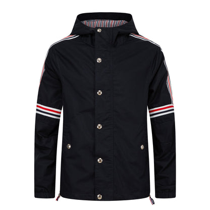 Thom Browne Khaki Hooded Jacket