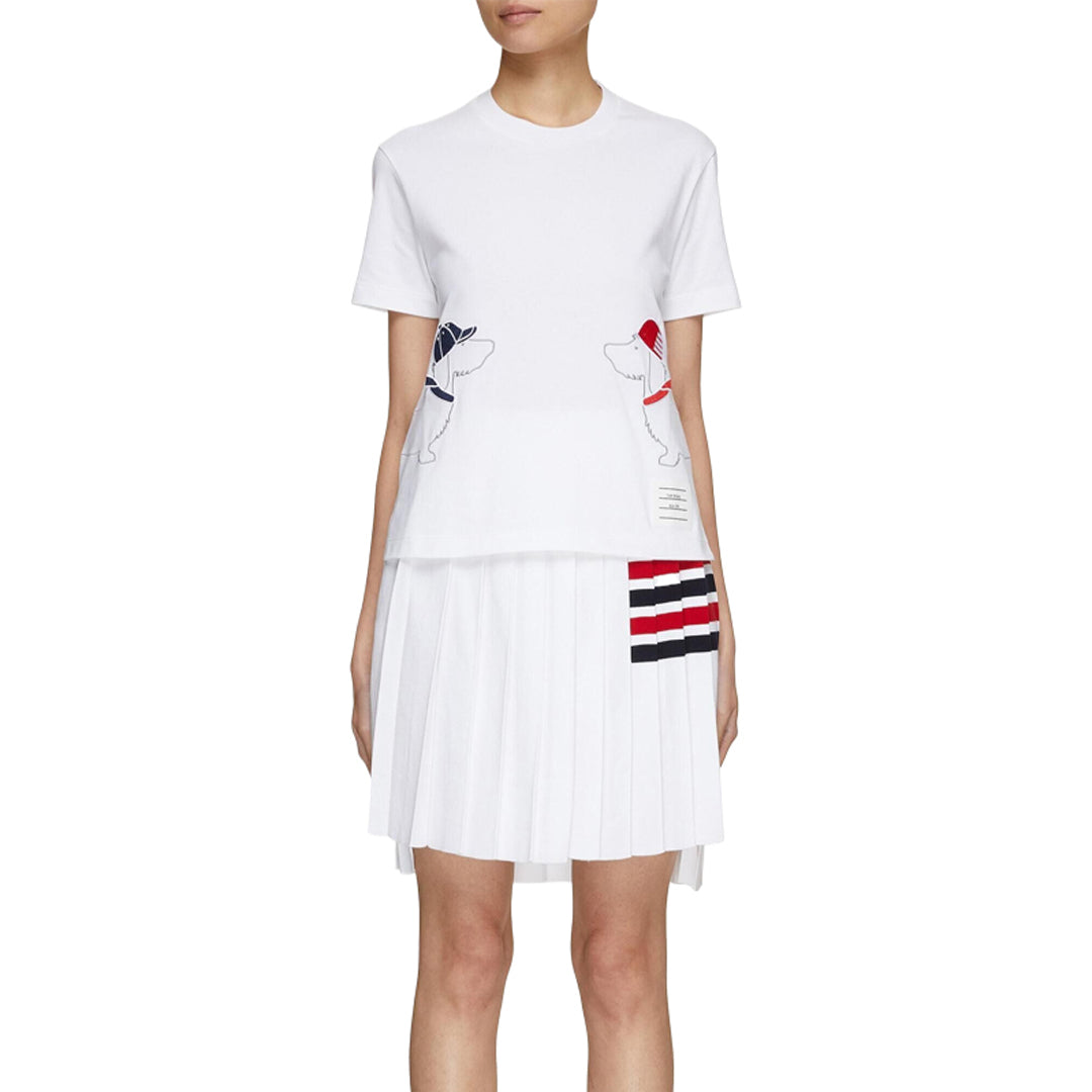 Thom Browne  Puppy embroidery T-shirt