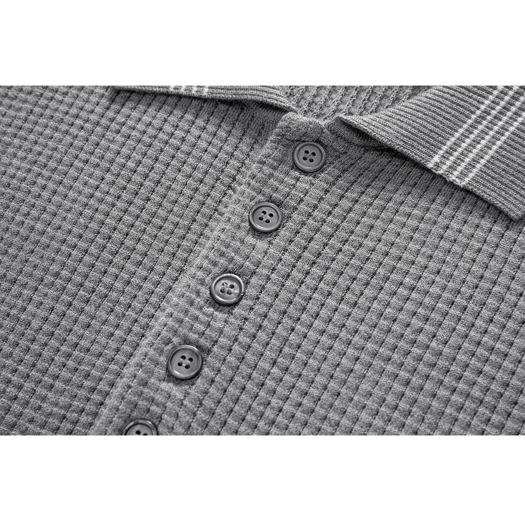 Thom Browne  Waffle fabric POLO Shirt