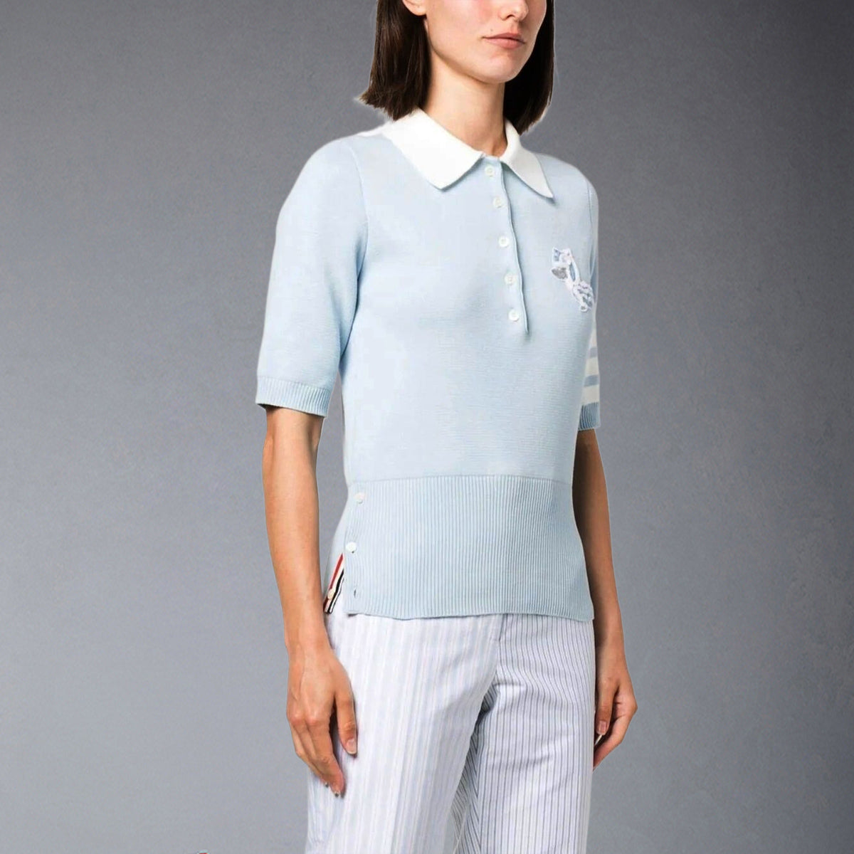 Thom Browne  Women puppy POLO shirt