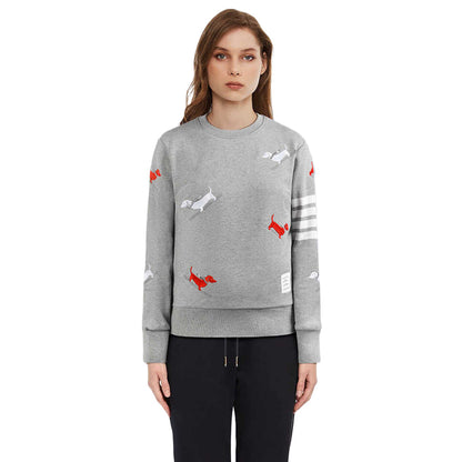 Thom Browne  Puppy Embroidery Sweatshirt