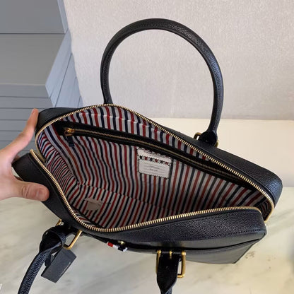 Thom Browne Top-grade cowhide briefcase