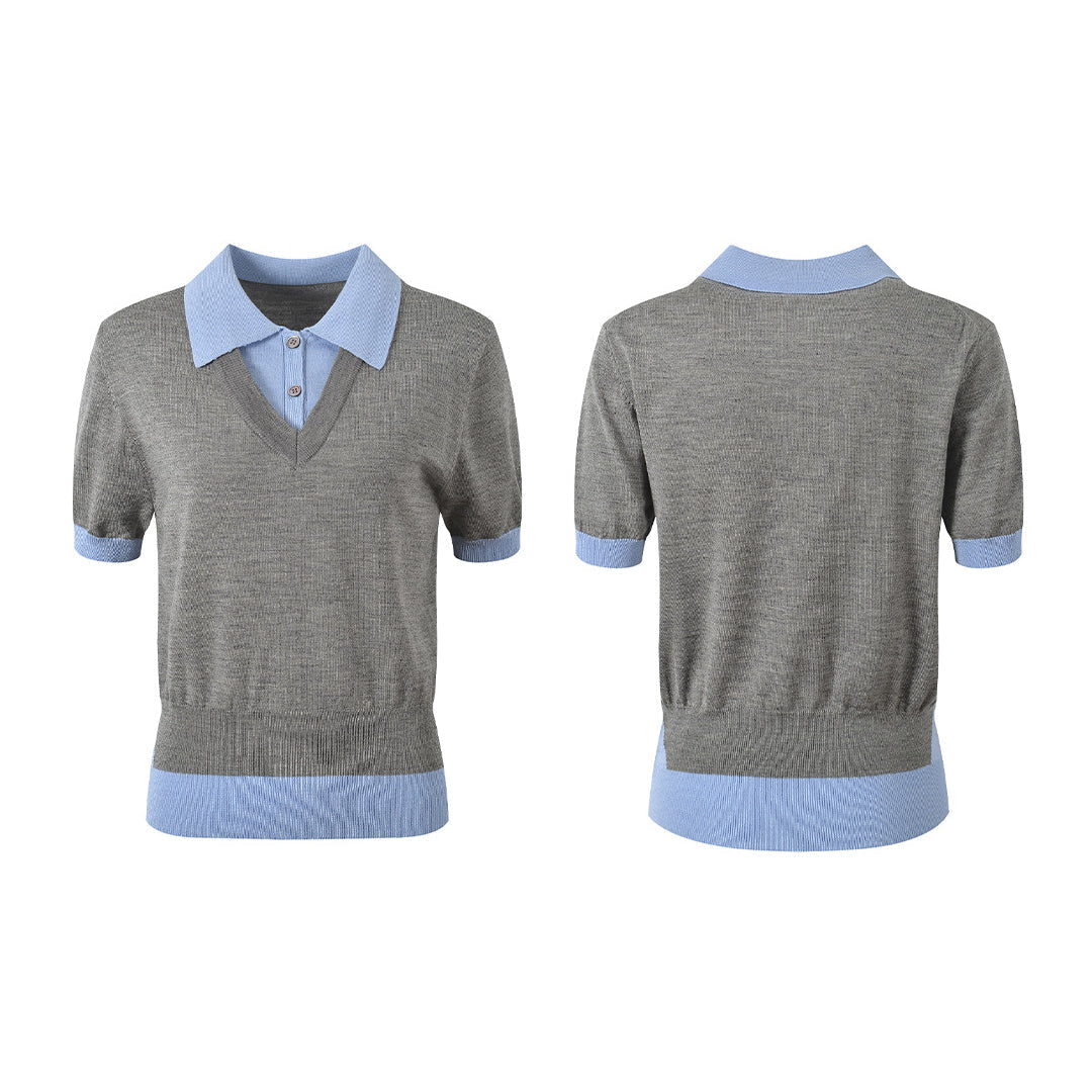 Thom Browne Women Ribbon POLO shirt