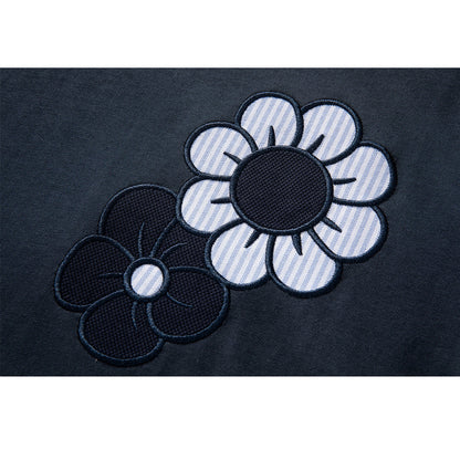 Thom Browne Floral Embroidery T-shirt