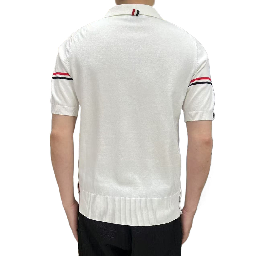 Thom Browne 2025ss Men Wool POLO T-shirt