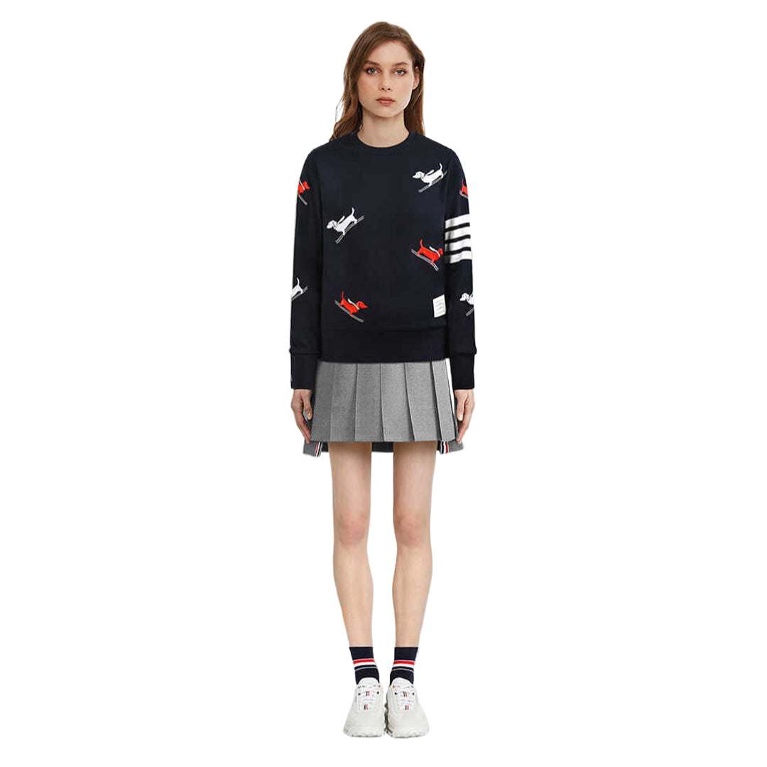 Thom Browne  Puppy Embroidery Sweatshirt