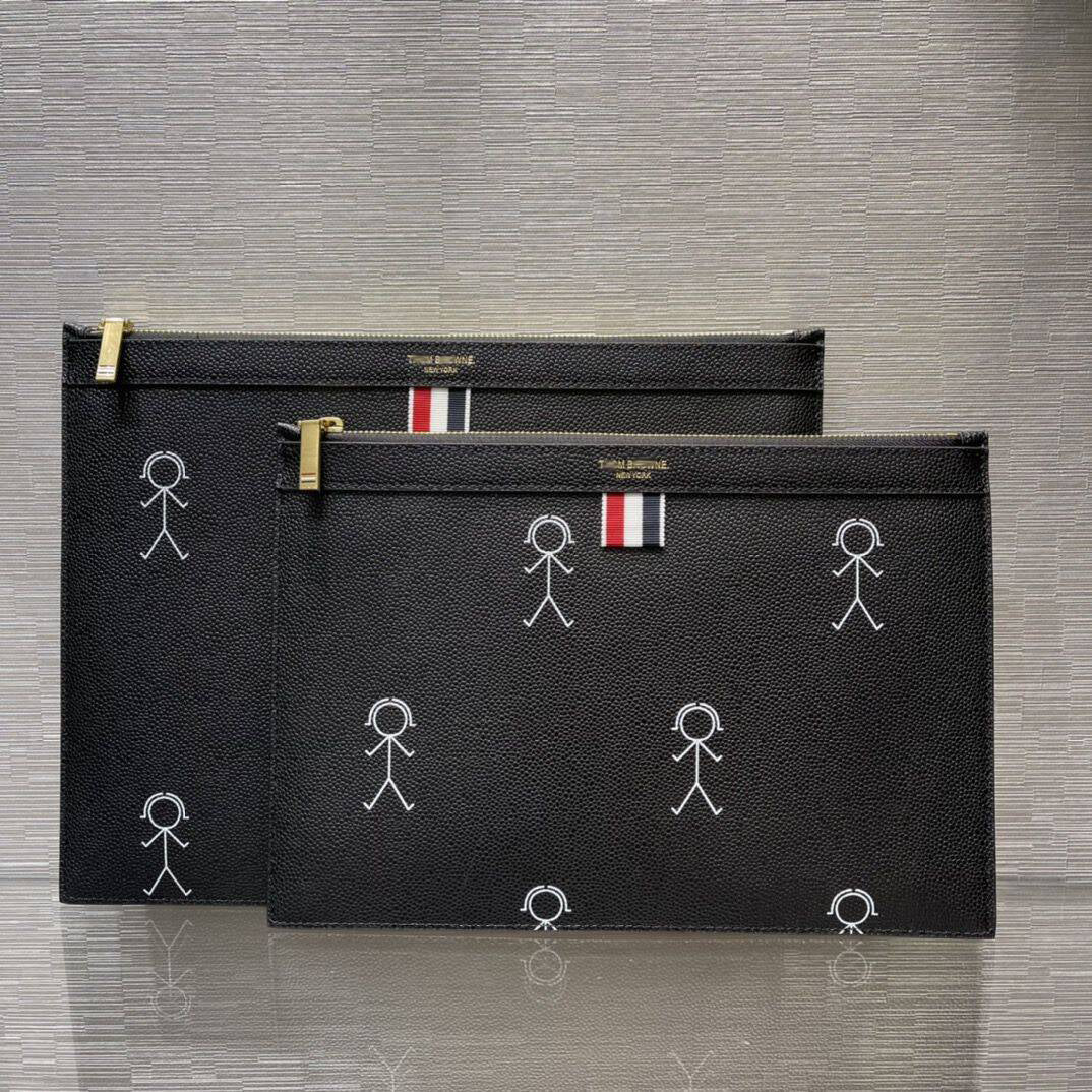 Thom Browne  Top-grade cowhide clutch