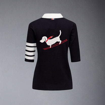 Thom Browne Women puppy POLO shirt
