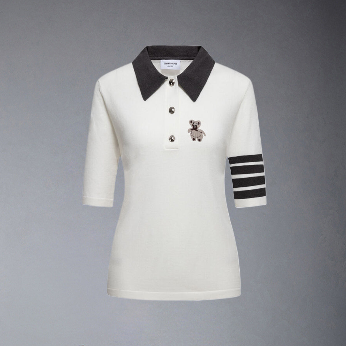Thom Browne  Women Bear POLO shirt