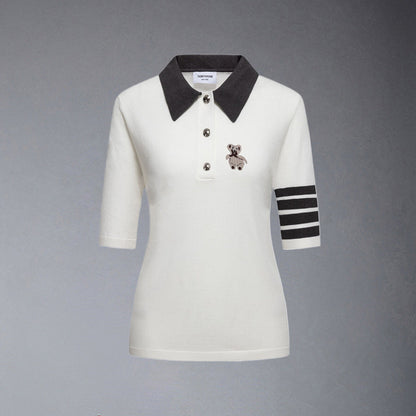 Thom Browne  Women Bear POLO shirt