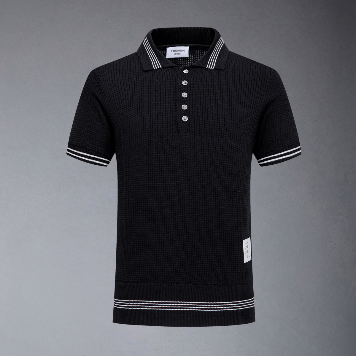 Thom Browne  Waffle fabric POLO Shirt