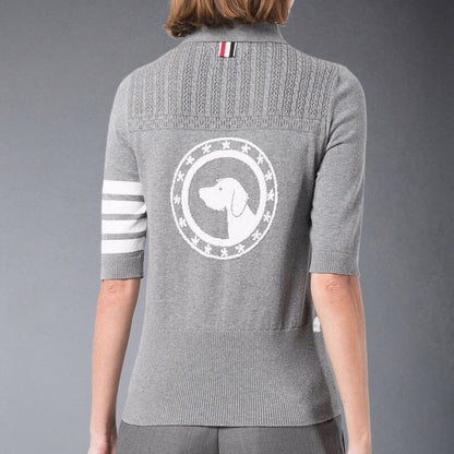 Thom Browne  Women Bear POLO shirt
