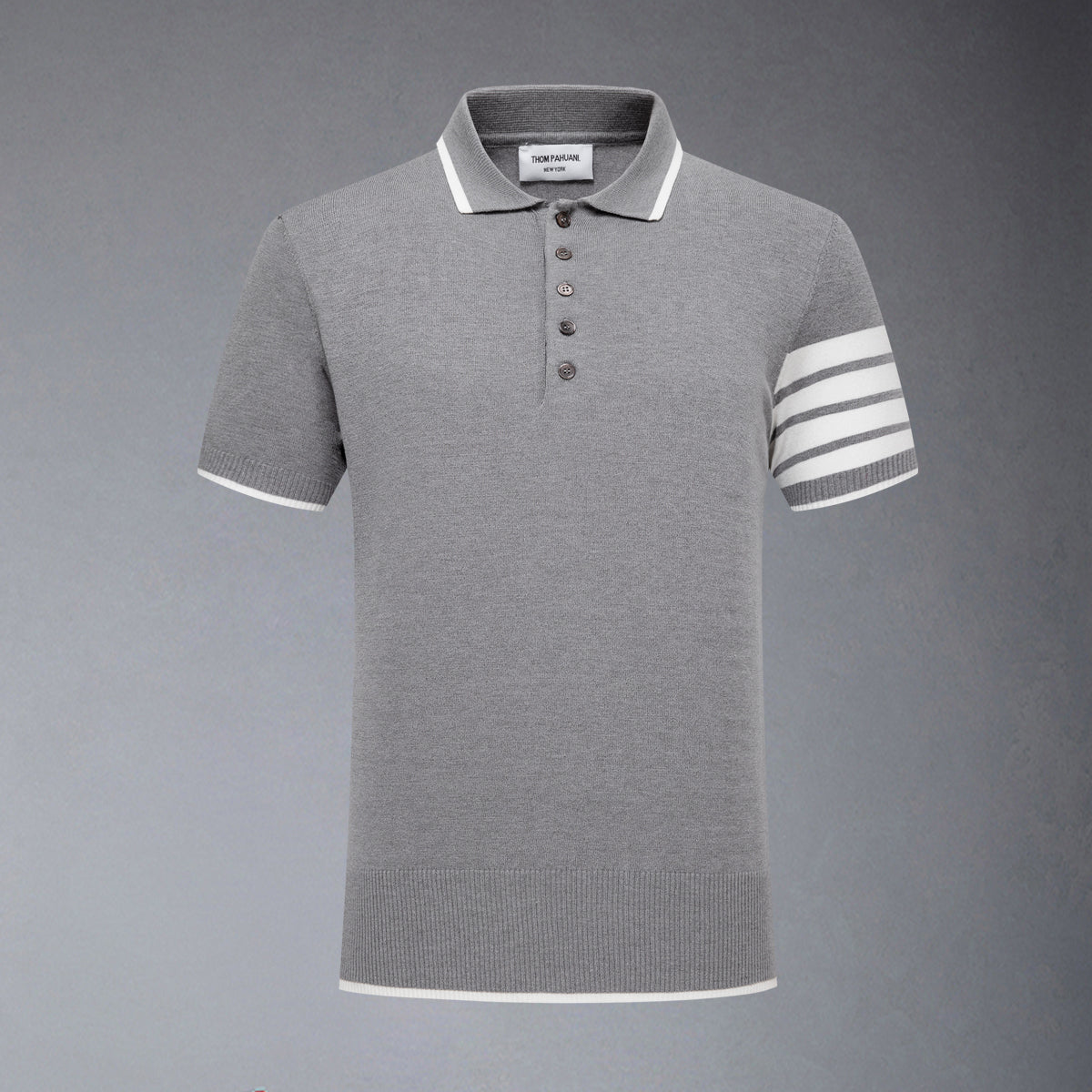 Thom Browne  Contrast stripes POLO Shirt
