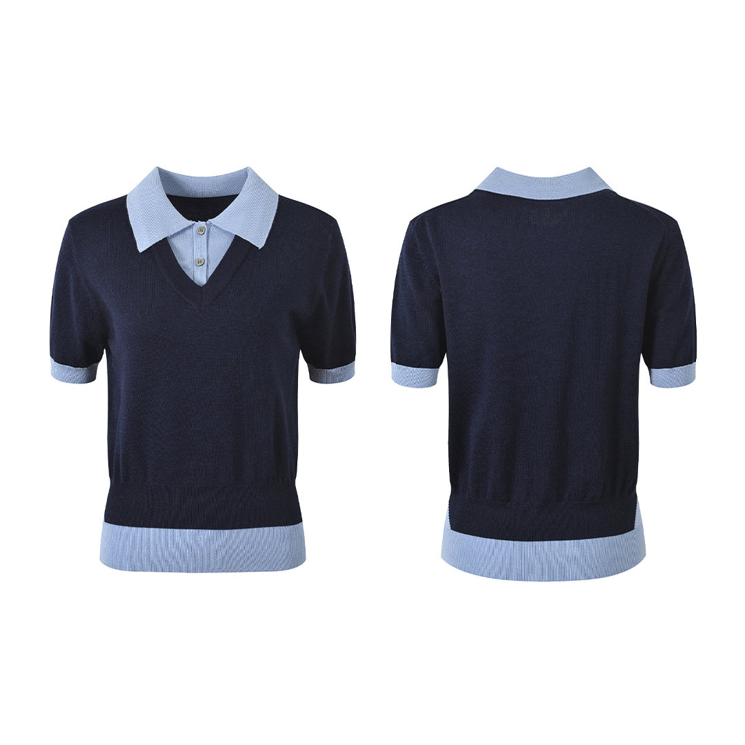 Thom Browne Women Ribbon POLO shirt