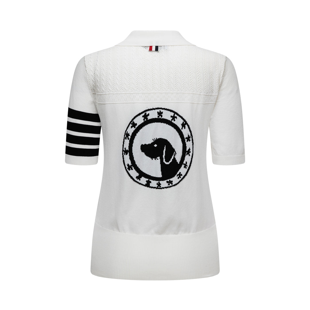 Thom Browne  Women Bear POLO shirt