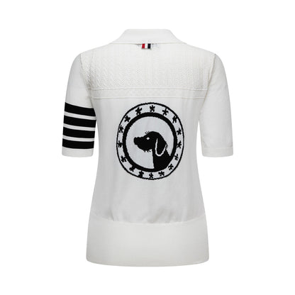 Thom Browne  Women Bear POLO shirt