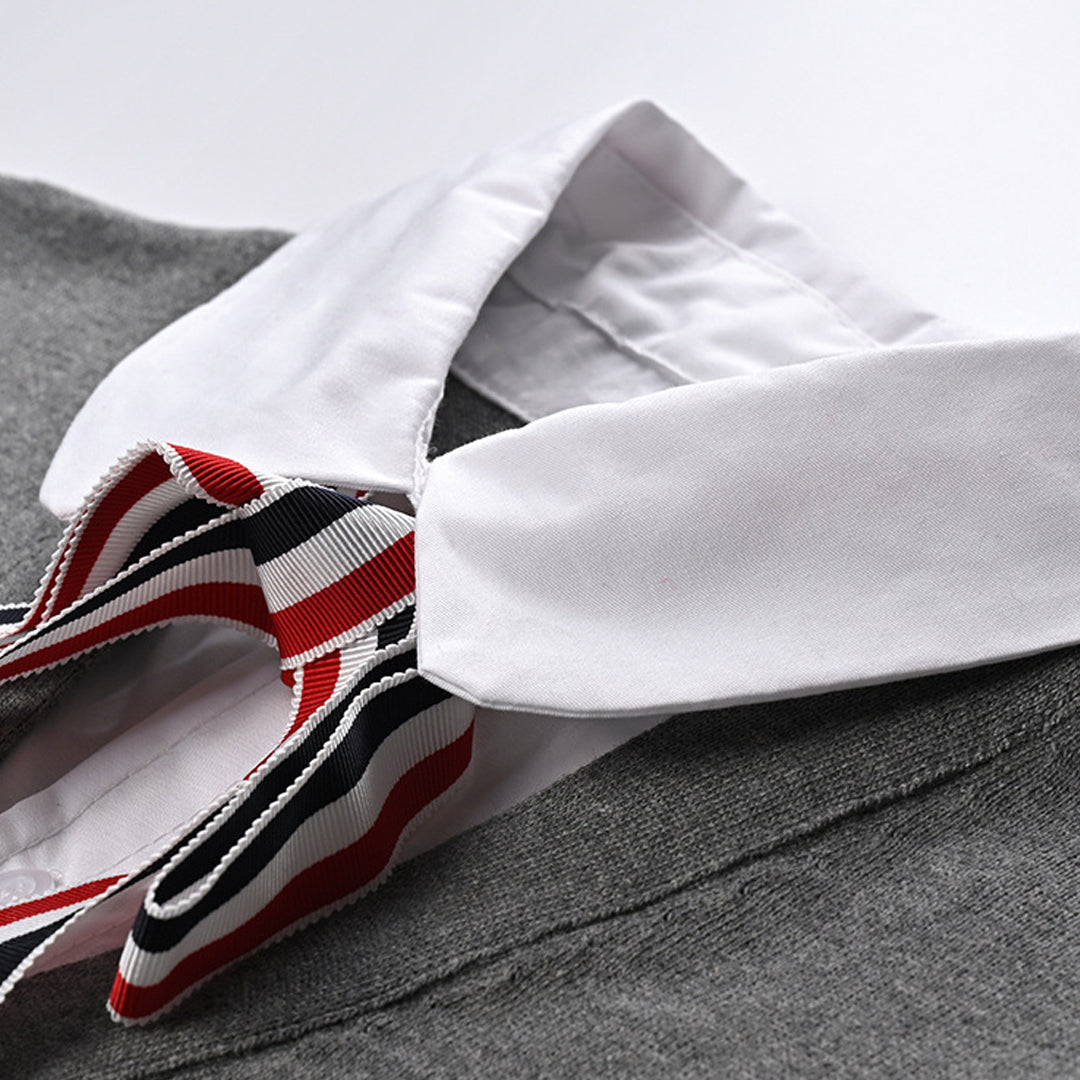 Thom Browne  Women Ribbon POLO shirt