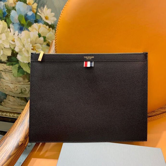 Thom Browne Top-grade cowhide clutch