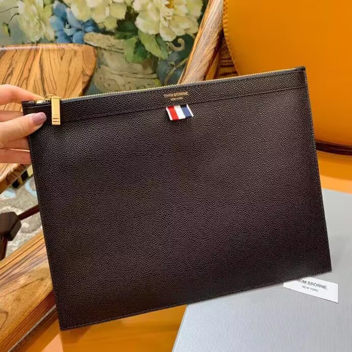 Thom Browne Top-grade cowhide clutch