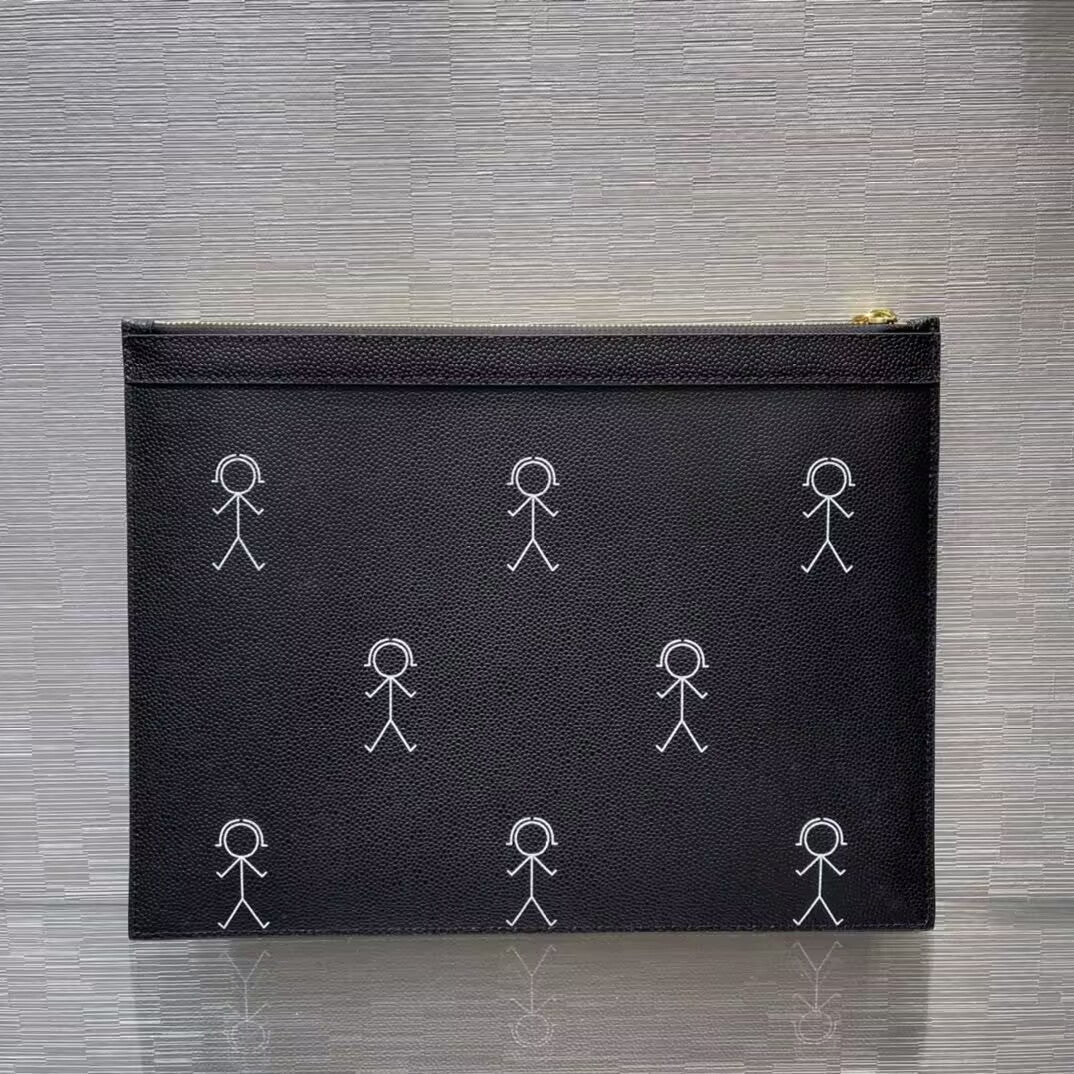 Thom Browne  Top-grade cowhide clutch