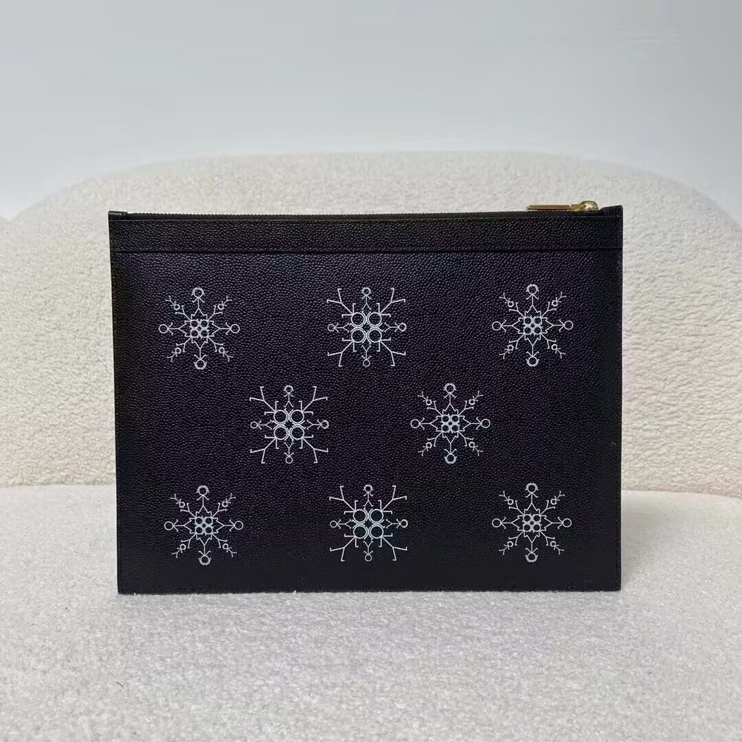 Thom Browne Top-grade cowhide clutch