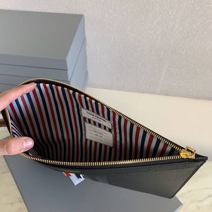 Thom Browne Top-grade cowhide clutch
