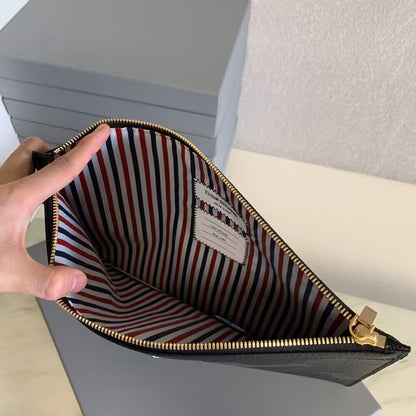 Thom Browne  Top-grade cowhide clutch