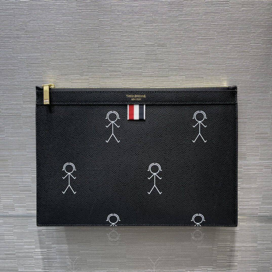Thom Browne  Top-grade cowhide clutch