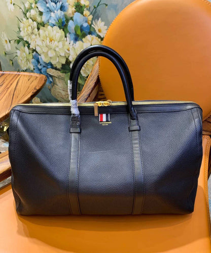 Thom Browne Top-grade cowhide travel bag