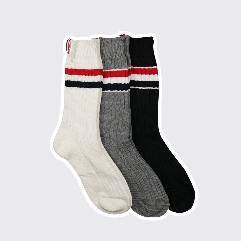 Thom Browne 2025ss Four stripe socks