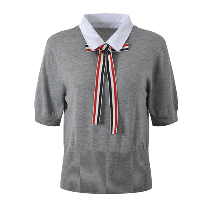 Thom Browne  Women Ribbon POLO shirt