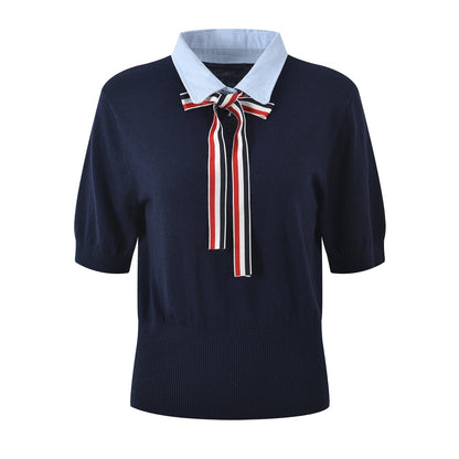 Thom Browne  Women Ribbon POLO shirt