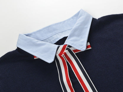Thom Browne  Women Ribbon POLO shirt