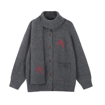 Vivienne Westwood 2026  Scarf-Collar Cotton Sweater
