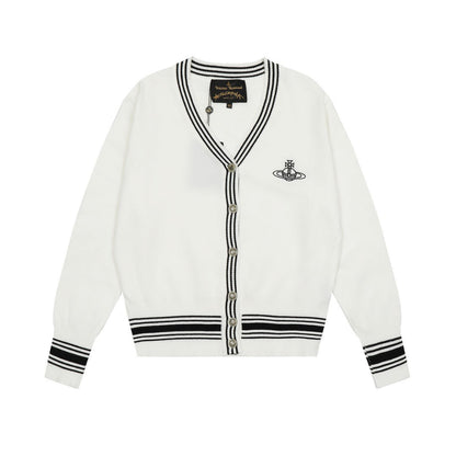 Vivienne Westwood Color-block Cotton-Wool Cardigan