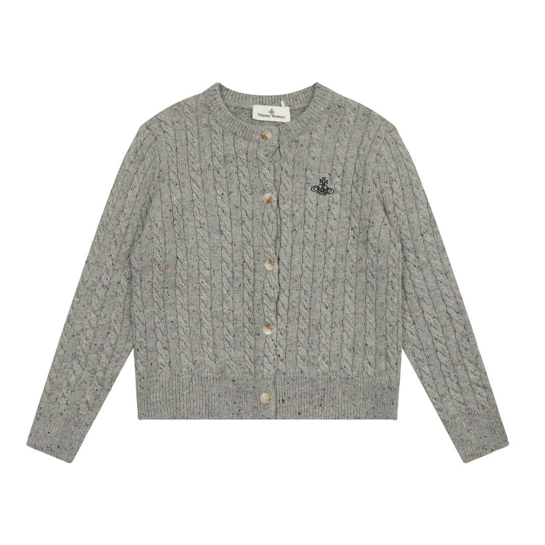 Vivienne Westwood Color-block Cotton-Wool Cardigan