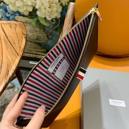Thom Browne Top-grade cowhide clutch