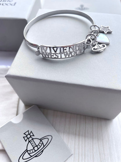 Vivienne Westwood 2026 Shell & Heart Initial Bracelet