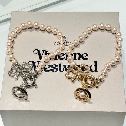 Vivienne Westwood 2026 Knitted Bow Bracelet