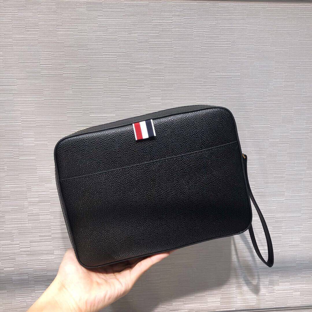 Thom Browne  Top-tier two-tone clutch