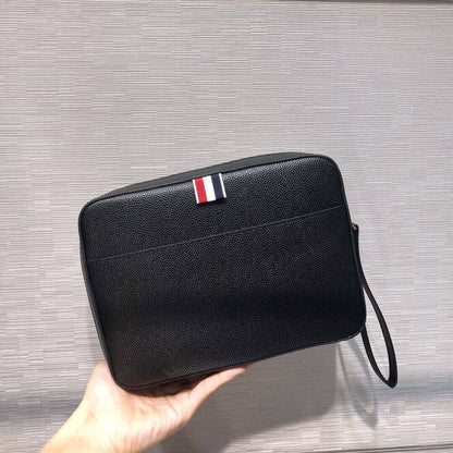 Thom Browne  Top-tier two-tone clutch