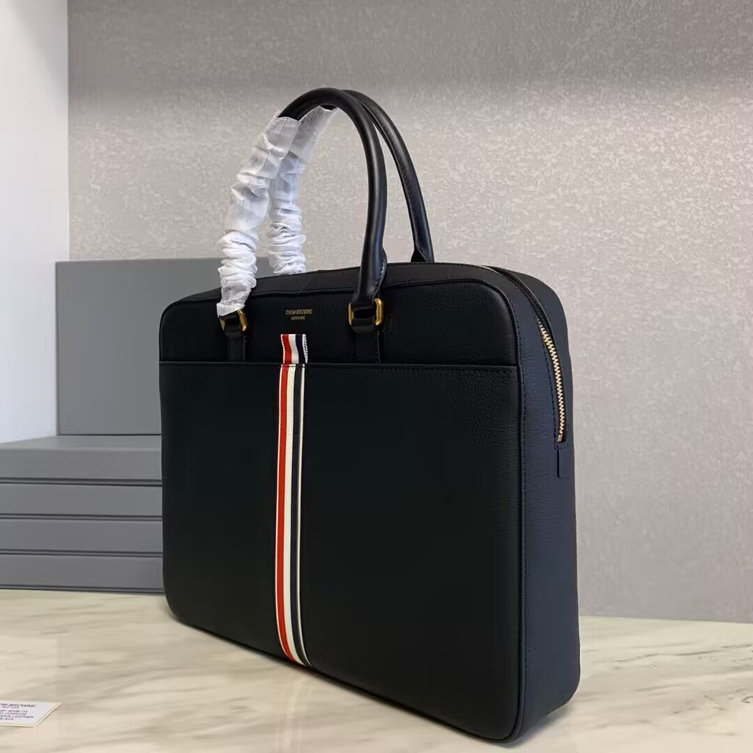 Thom Browne  Top-grade cowhide briefcase