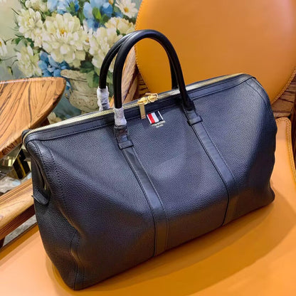 Thom Browne Top-grade cowhide travel bag
