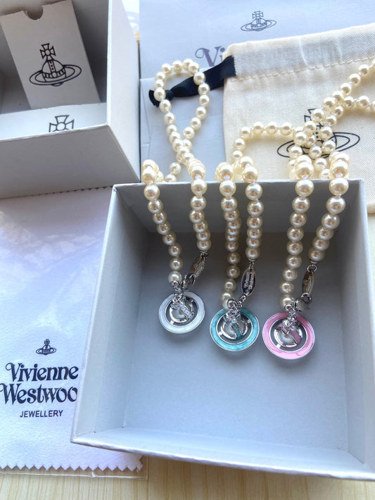 Vivienne Westwood 2026 Crystal Ball & Pearl Necklace