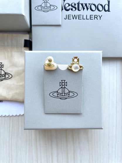 Vivienne Westwood Asymmetrical Earrings