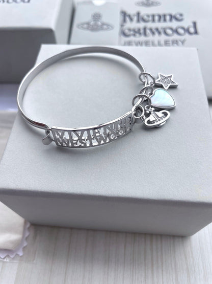 Vivienne Westwood 2026 Shell & Heart Initial Bracelet